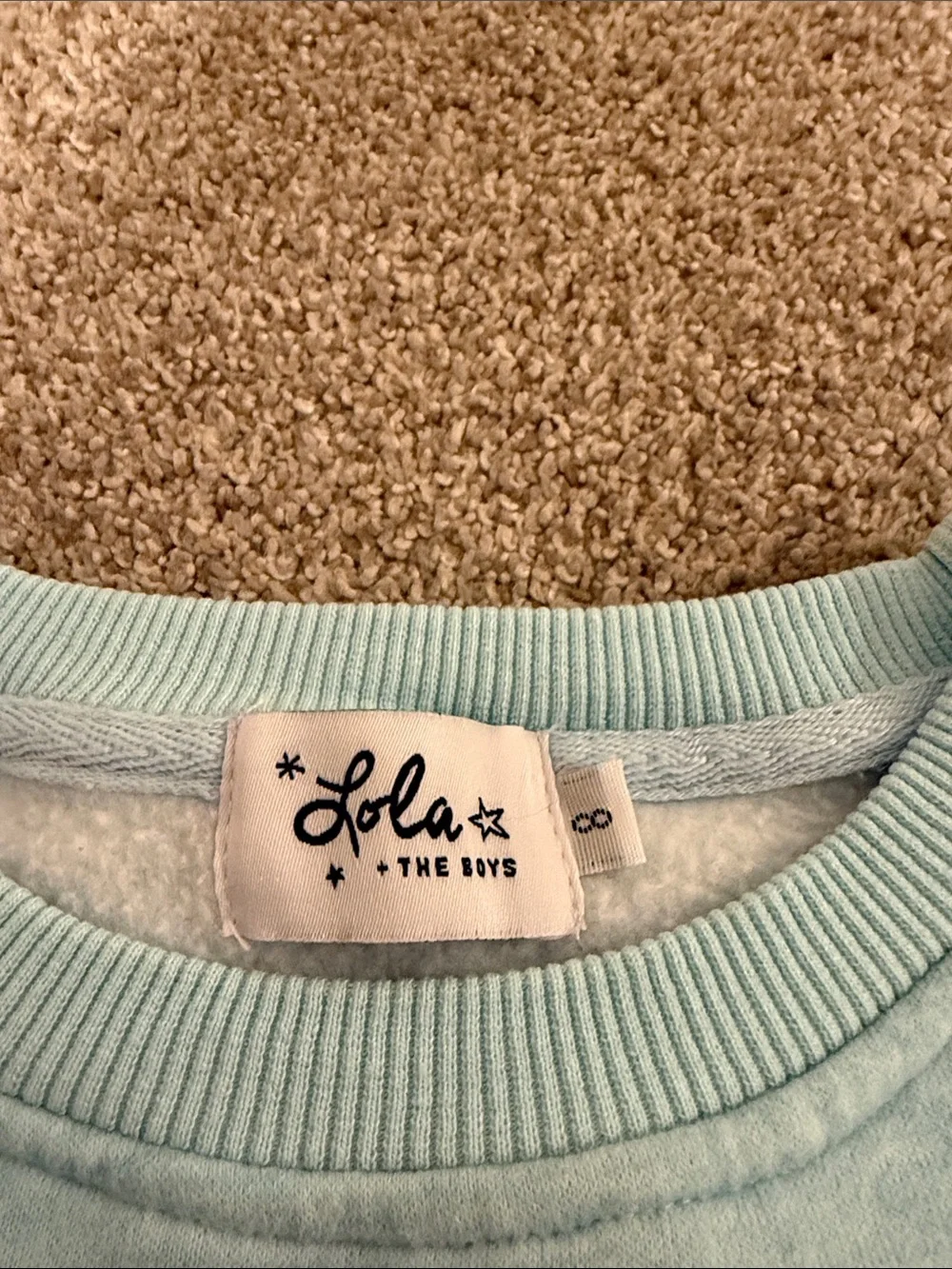 Lola + The Boys Blue 'New York' Sweatshirt Girls size 8
